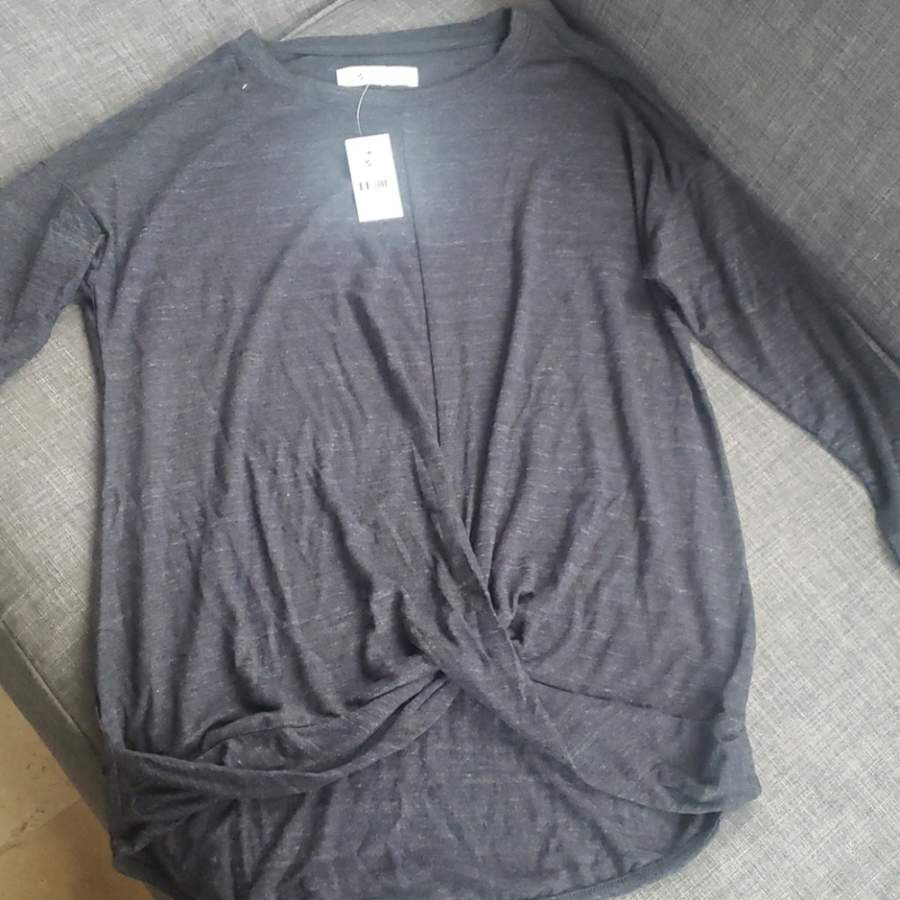 Soft knit grey shirt